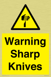 Warning Sharp Knives